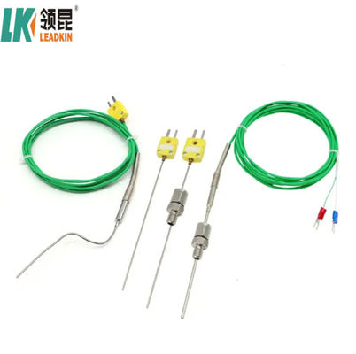K型熱電偶温度探査機,NiCr-NiSi/NiCr-NiAl蓋で,温度800°Cまで